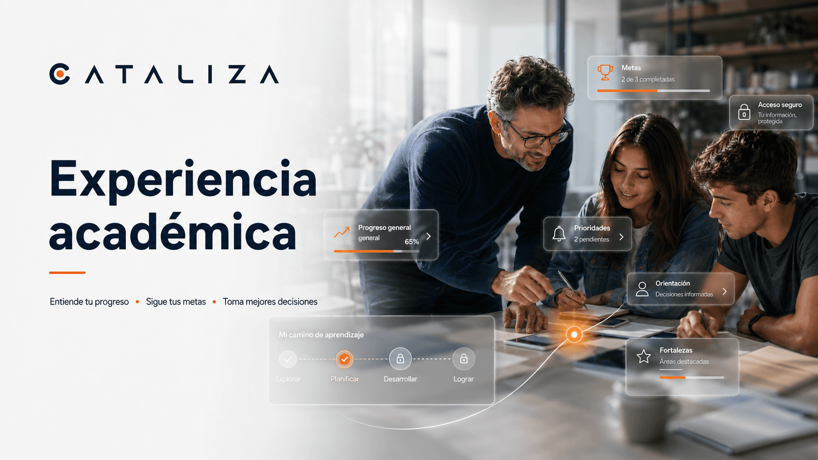 Representación conceptual de la experiencia académica del Portal CATALIZA